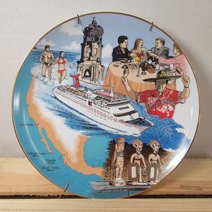 Carnival Cruise Collector Plate Tropicale April 1986 Round Table Farmers